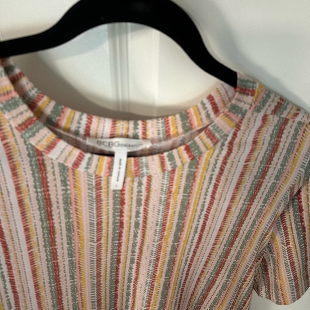 BCBGeneration Multicolor Striped Mini Dress - Picture 2 of 6